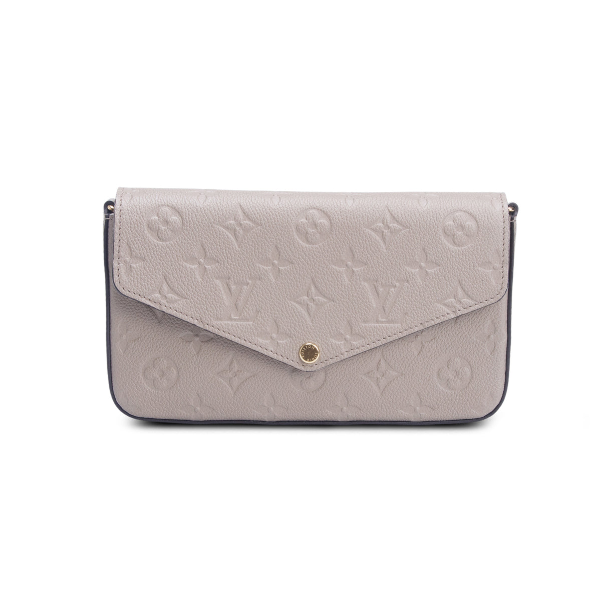 Louis Vuitton Turtledove Monogram Empreinte Leather Felicie Pochette w/ Inserts