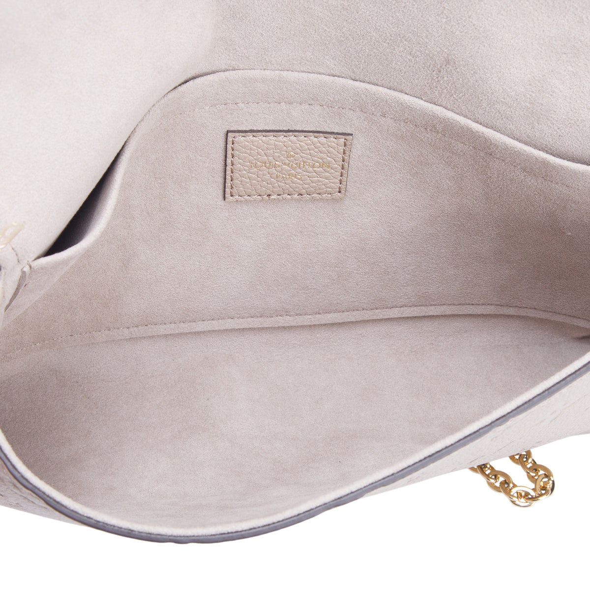 Louis Vuitton Turtledove Monogram Empreinte Leather Felicie Pochette w/ Inserts