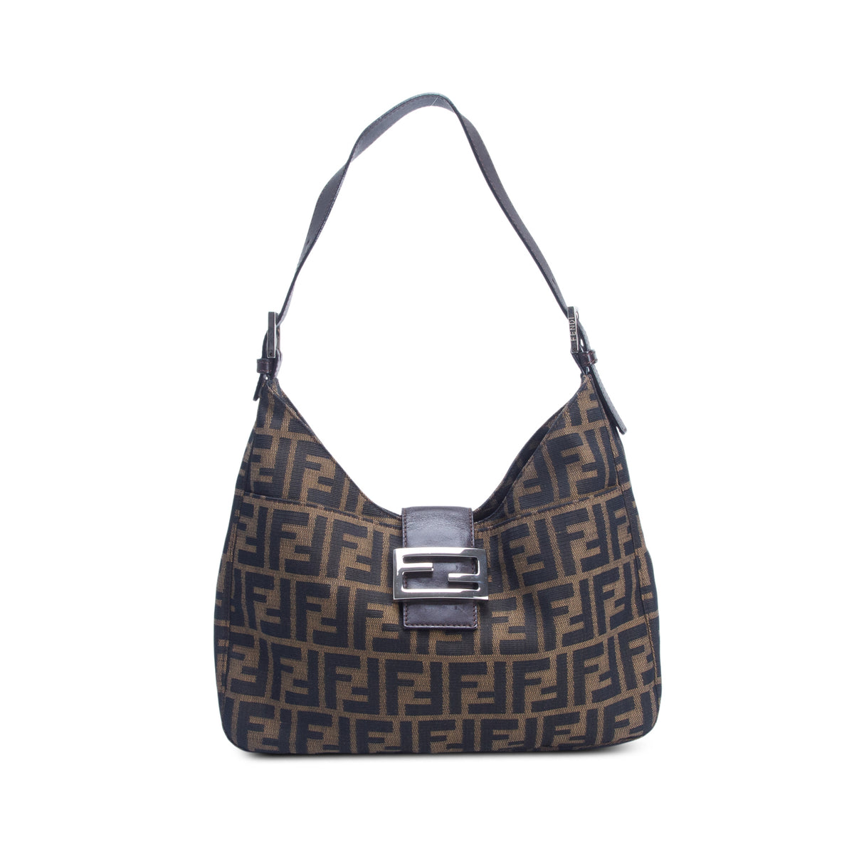 Fendi Brown Zucca Hobo