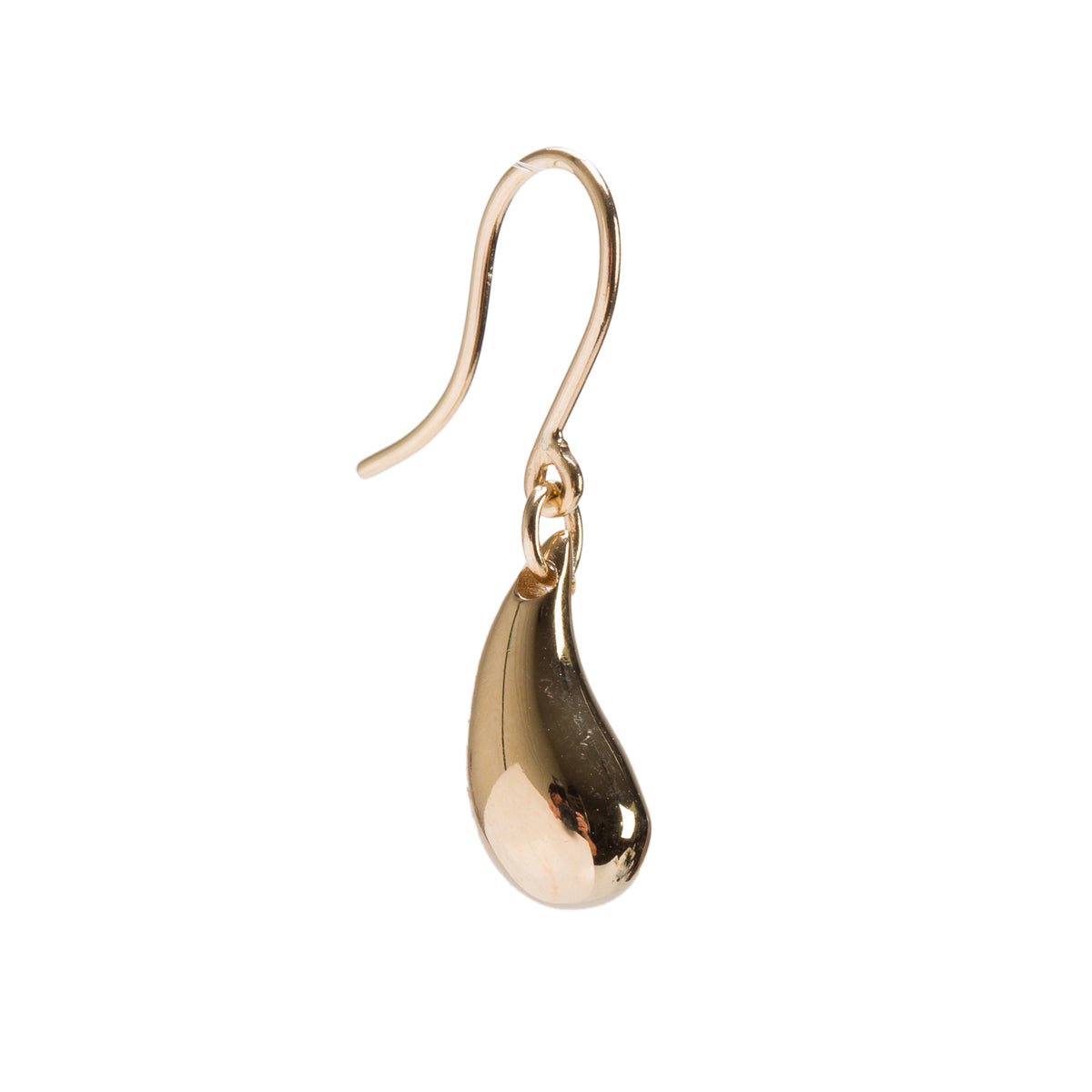 Tiffany & Co. Elsa Peretti 18k Yellow Gold 12 MM Teardrop Earrings  w/ Box