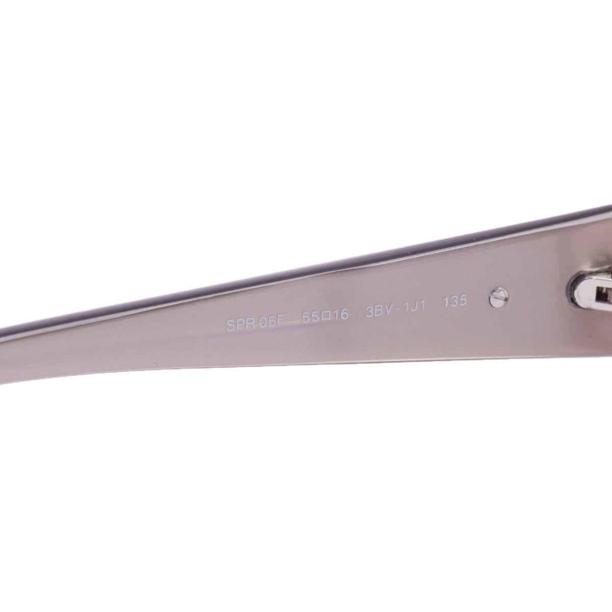 Prada SPR 05F Grey Acetate Narrow Rectangular Sunglasses