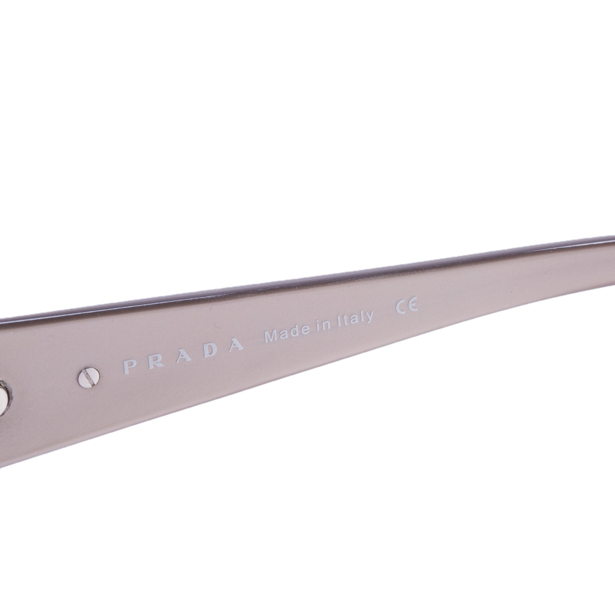 Prada SPR 05F Grey Acetate Narrow Rectangular Sunglasses