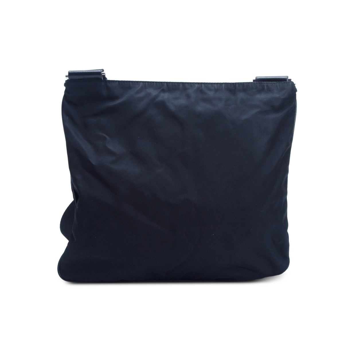 Prada Black Tessuto Nylon Vela Flat Messenger Bag
