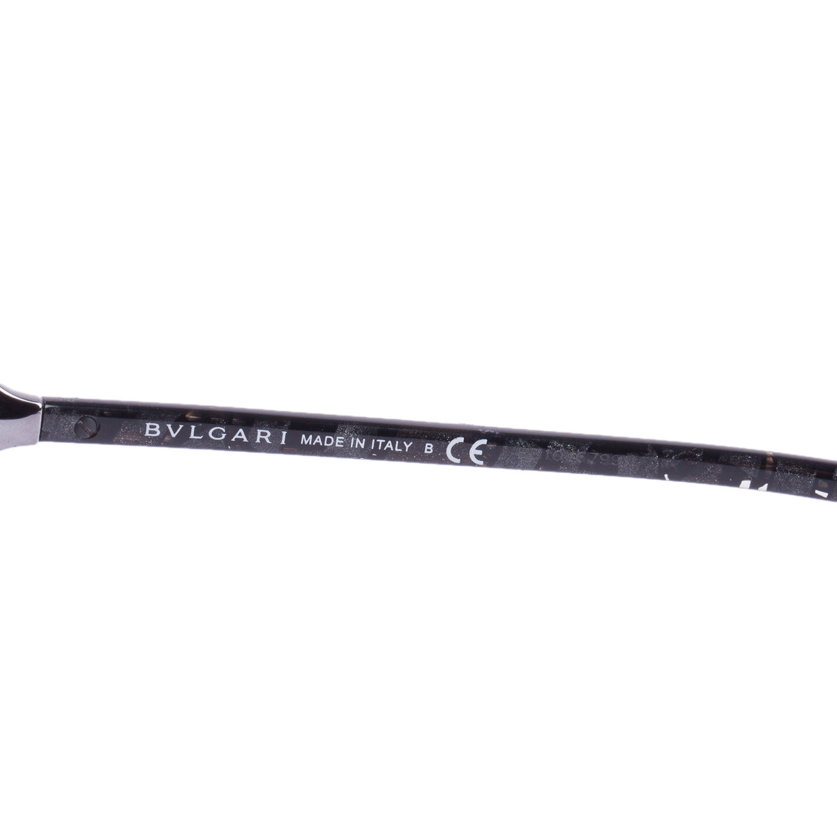 Bvlgari 8211-B Black Acetate Crystal Serpenti Cat Eye Sunglasses w/ Case