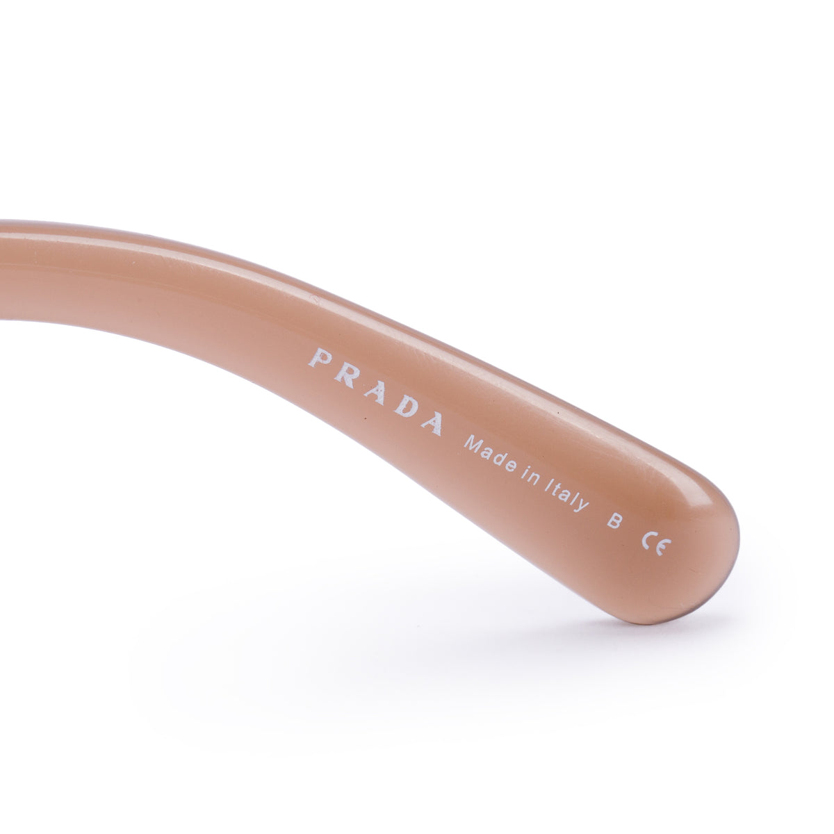 Prada SPR 270 Brown Acetate Baroque Spiral Sunglasses w/ Case