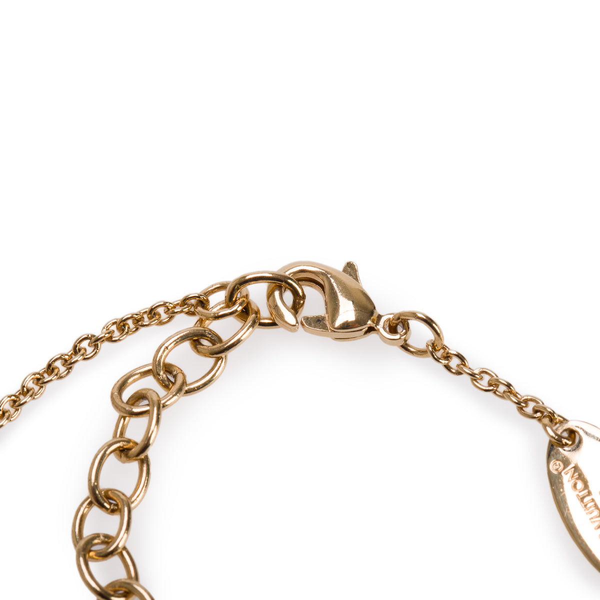 Louis Vuitton 2026 Gold Plated White Enamel LV Iconic Bracelet w/ Box