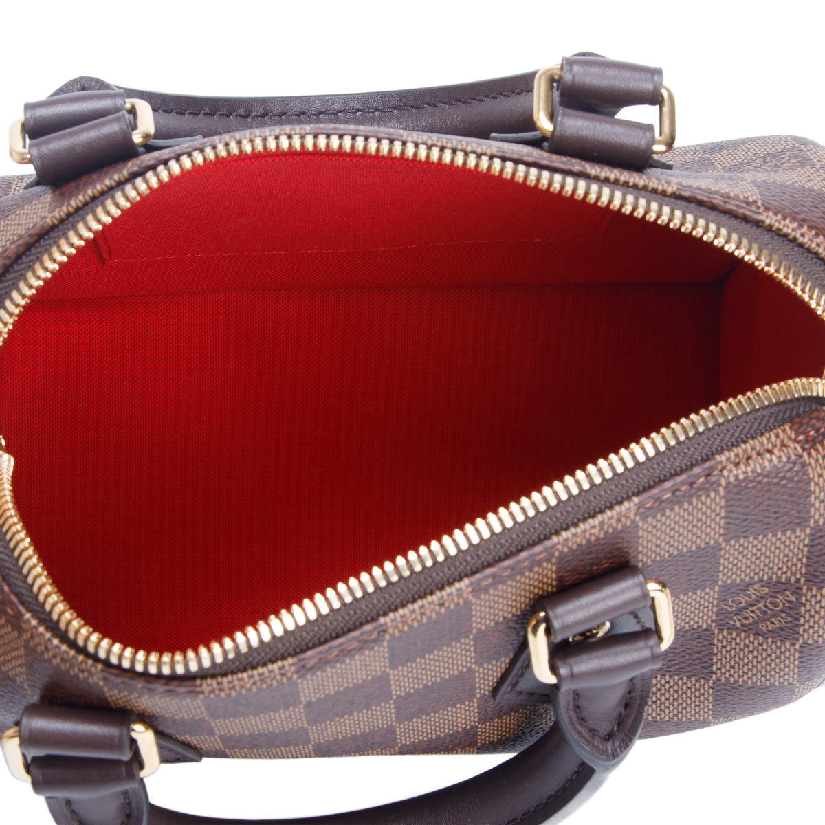 Louis Vuitton Damier Ebene Speedy Bandouliere 20 w/ Strap & Box