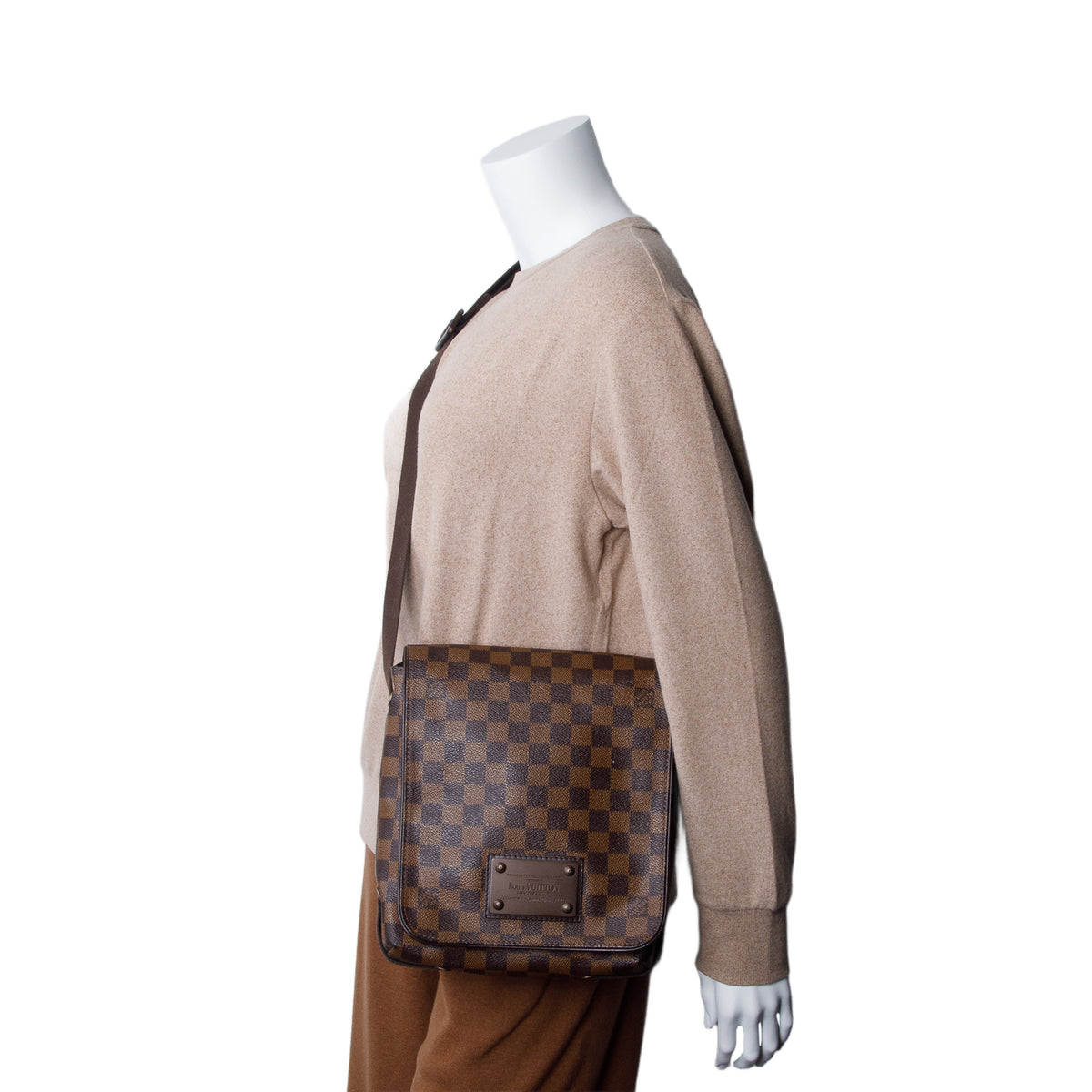 Louis Vuitton Damier Ebene Brooklyn PM Crossbody Bag
