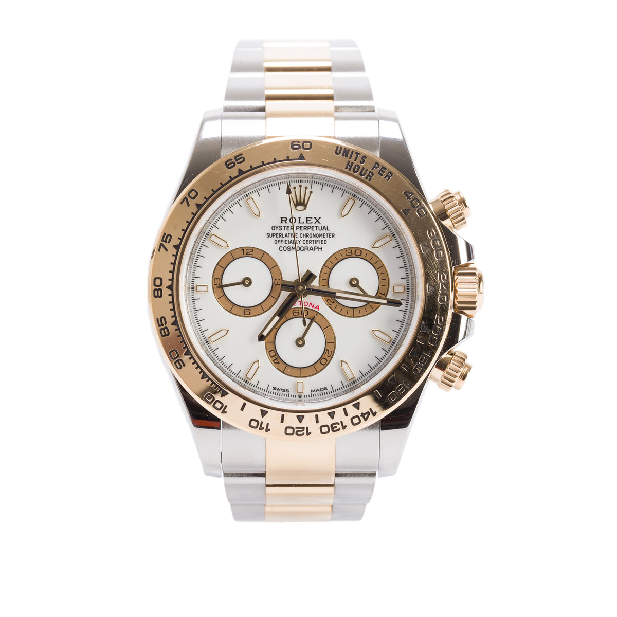 Rolex 2025 Stainless Steel & 18k Yellow Gold Daytona 40 MM Chronograph Watch White Dial 126503 w/ Box & Papers