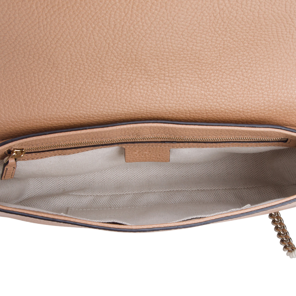 Gucci Brown Leather Medium Soho Flap Crossbody Bag w/ Box