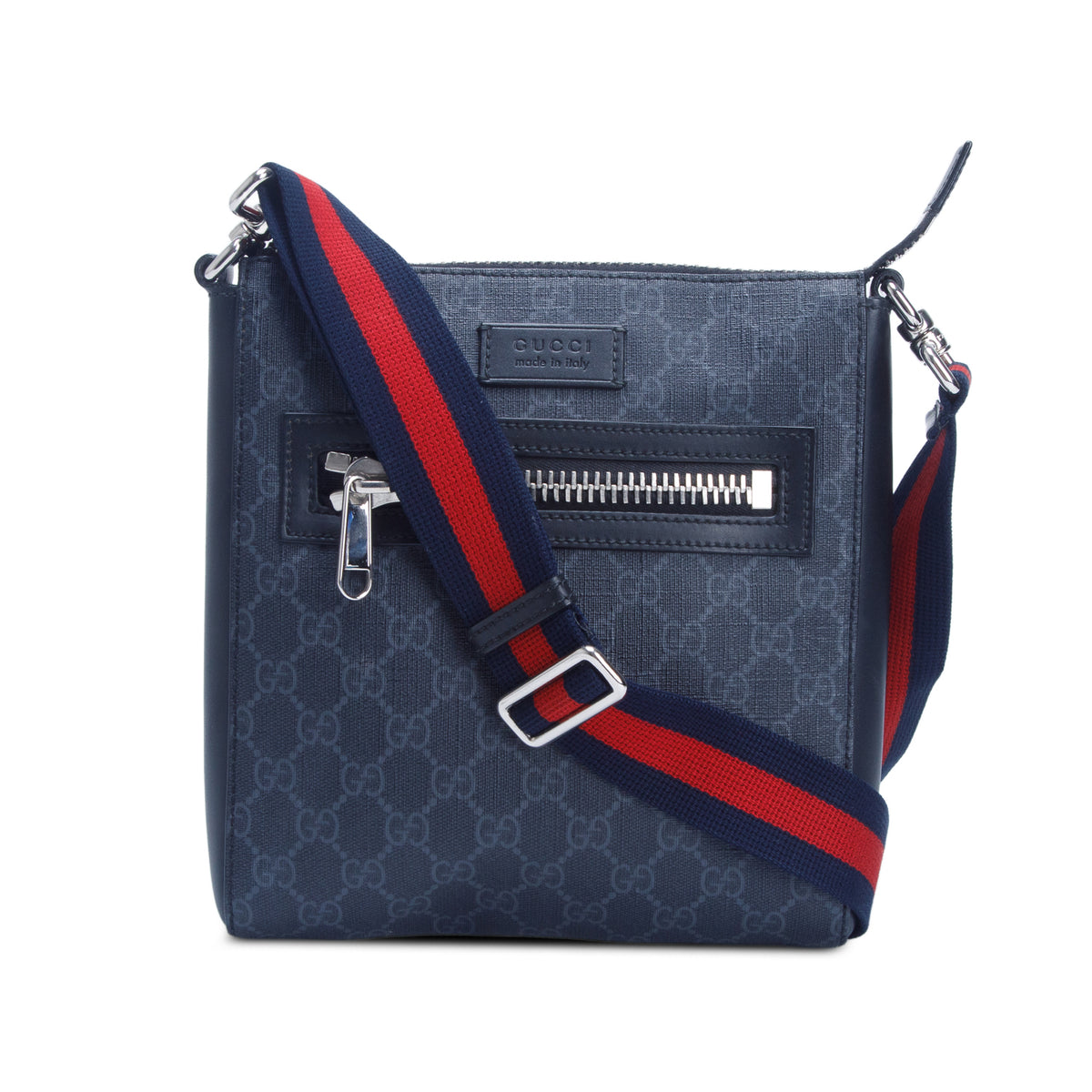 Gucci Black GG Supreme Small Messenger Bag