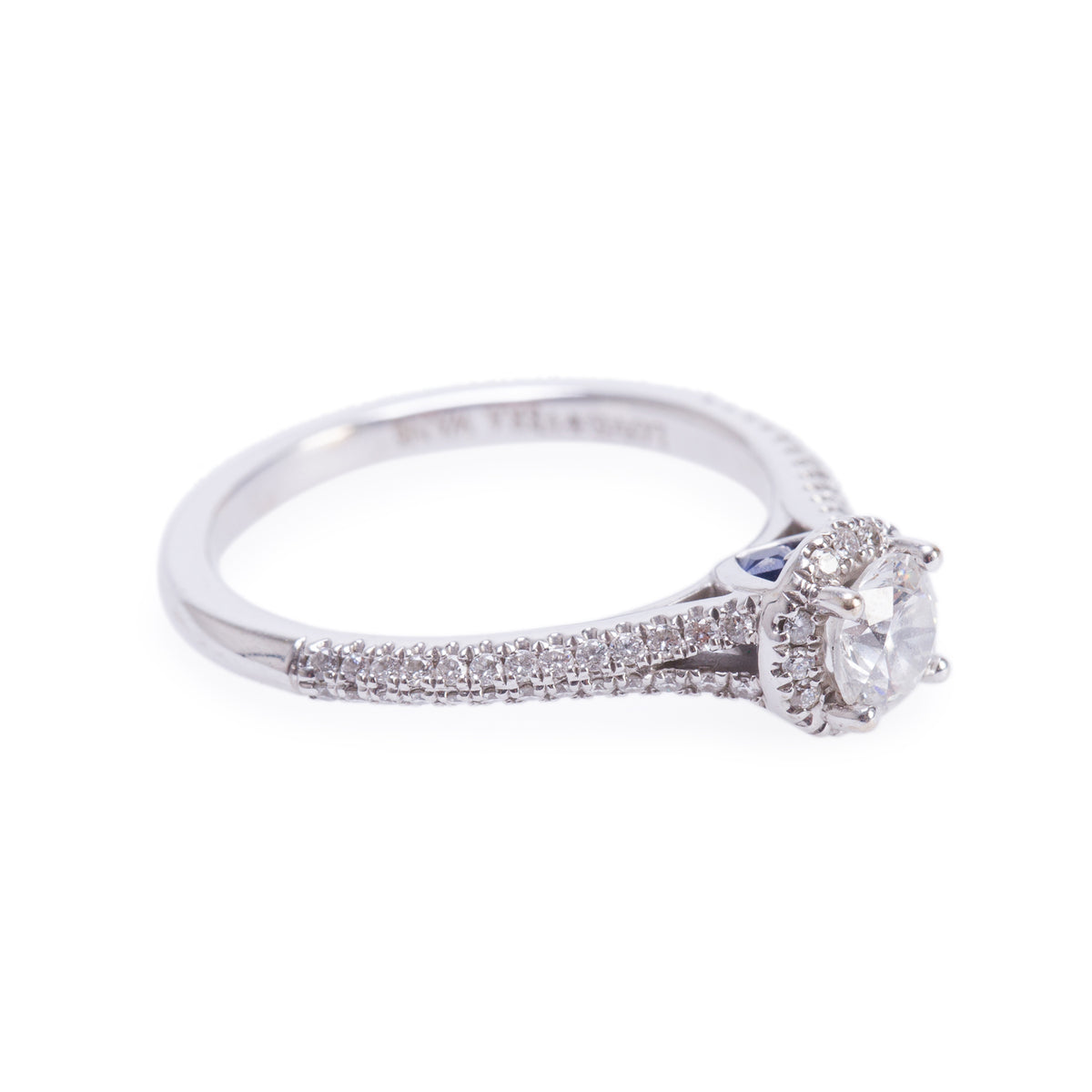 Vera Wang 14k White Gold 0.50 ct. Round Cut Diamond Engagement Ring, Size 7 w/ Box