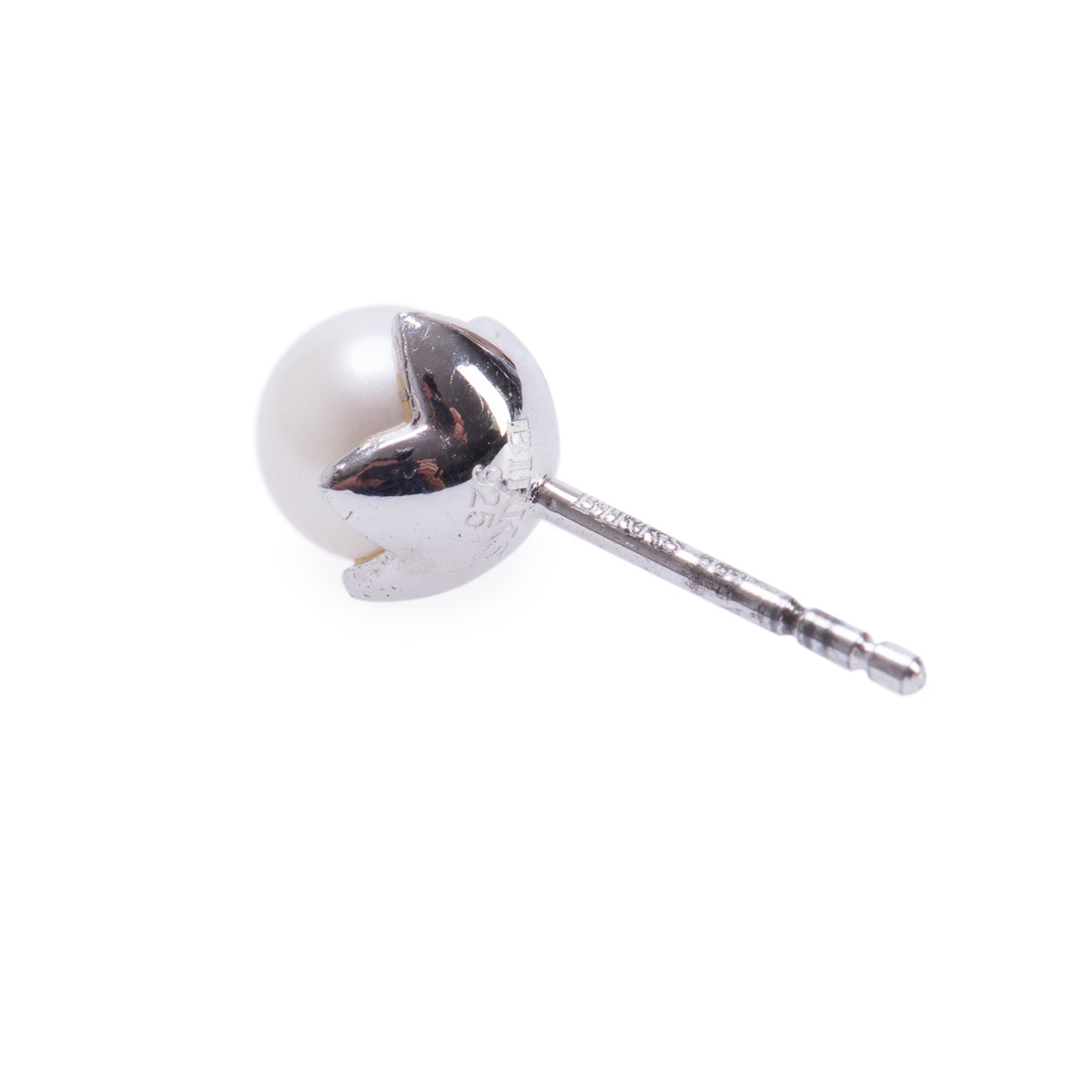 Birks Sterling Silver 5 MM Pearl Stud Earrings