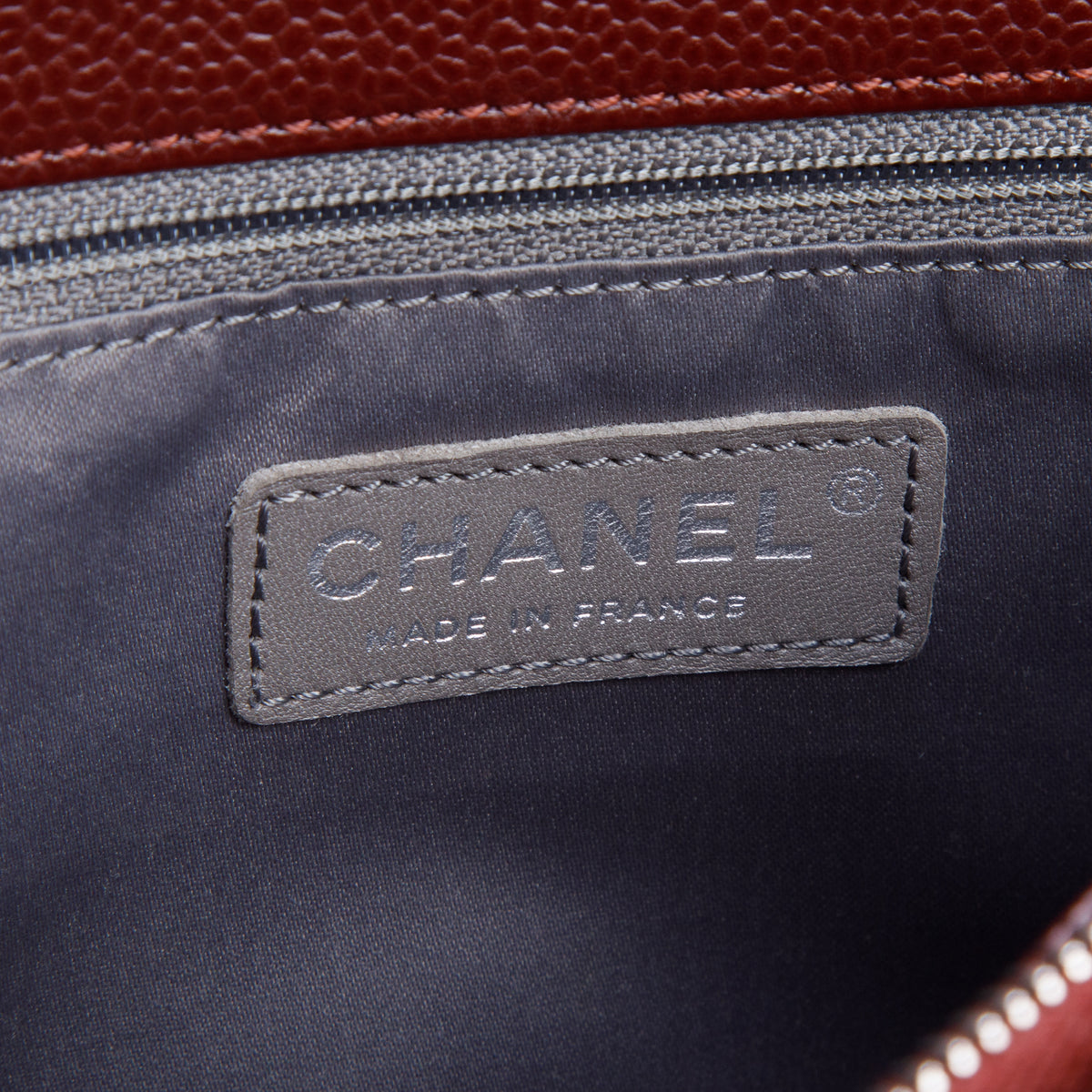 Chanel Burgundy Caviar Leather Grand Shopping Tote (GST)