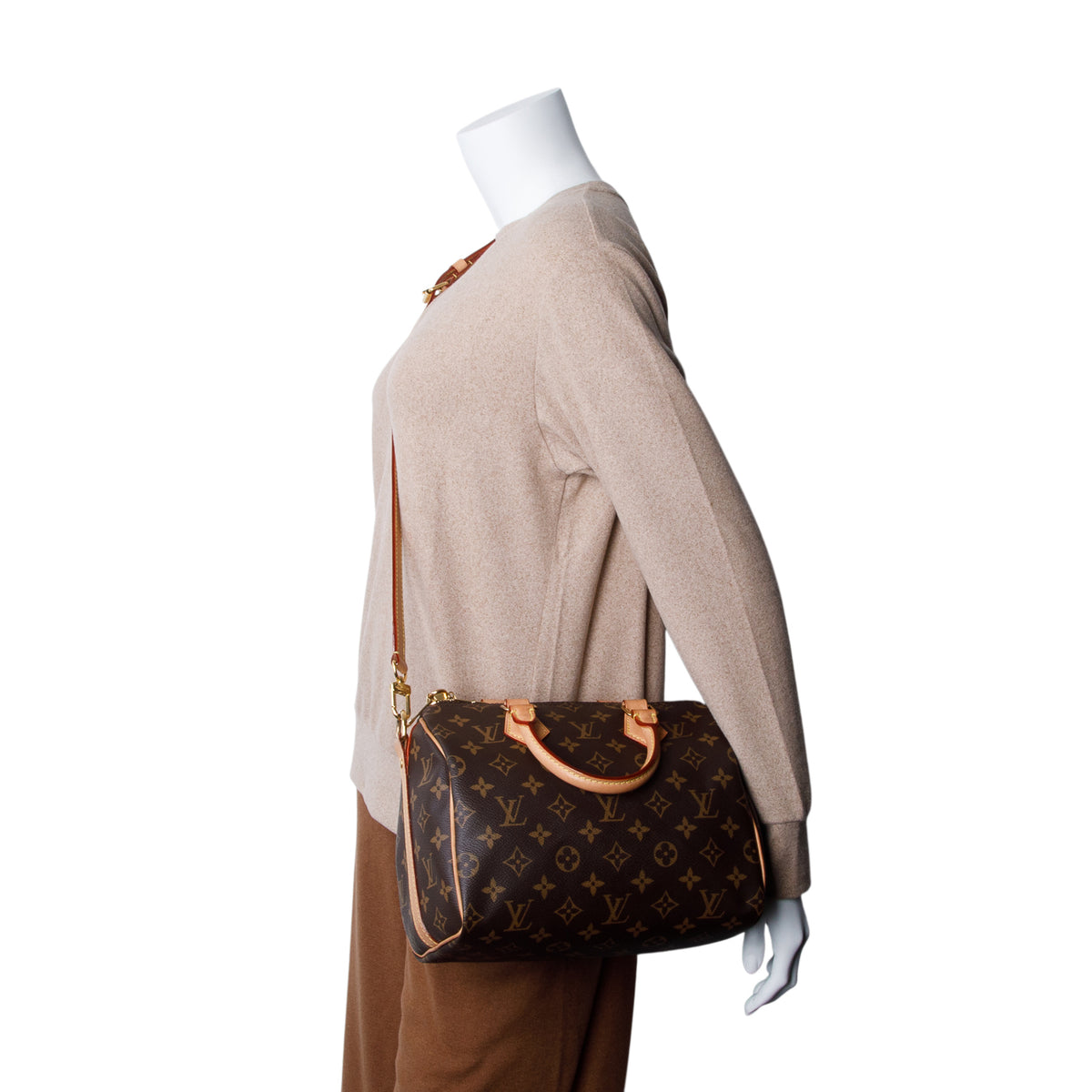 Louis Vuitton Monogram Speedy Bandouliere 25 w/ Box & Strap