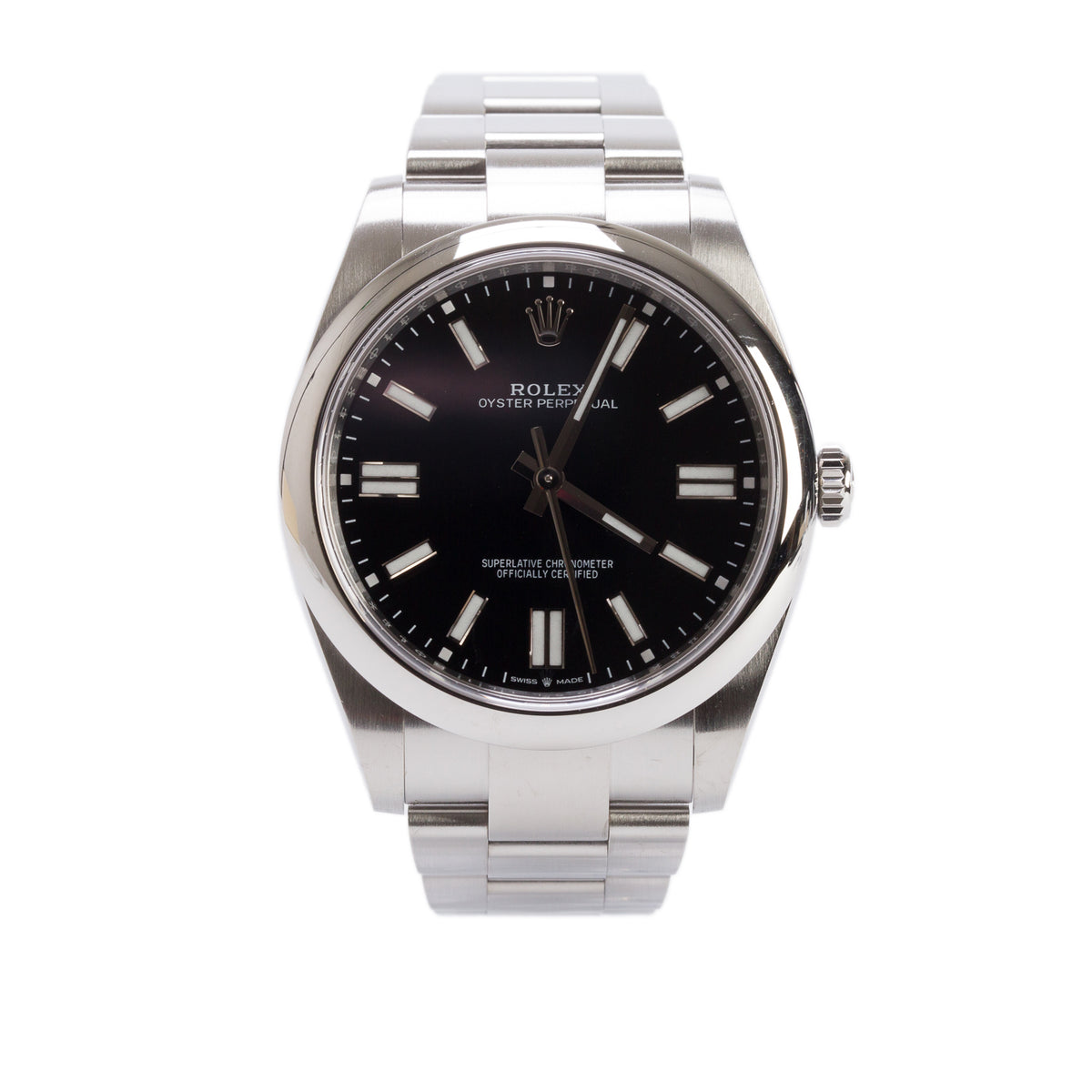 Rolex 2024 Stainless Steel Oyster Perpetual 41 MM Automatic Watch Black Dial 124300 w/ Box & Papers