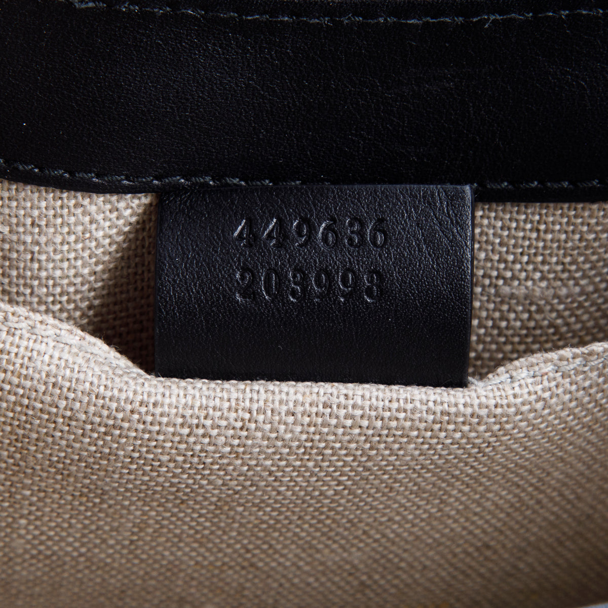 Gucci Black Leather Signature Mini Emily Horsebit Bag