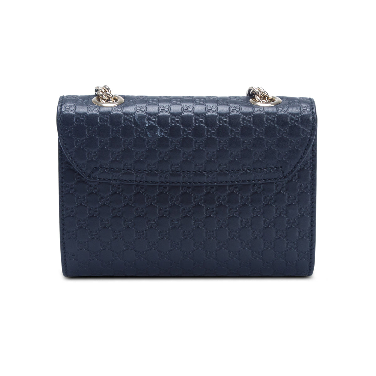 Gucci Black Leather Signature Mini Emily Horsebit Bag