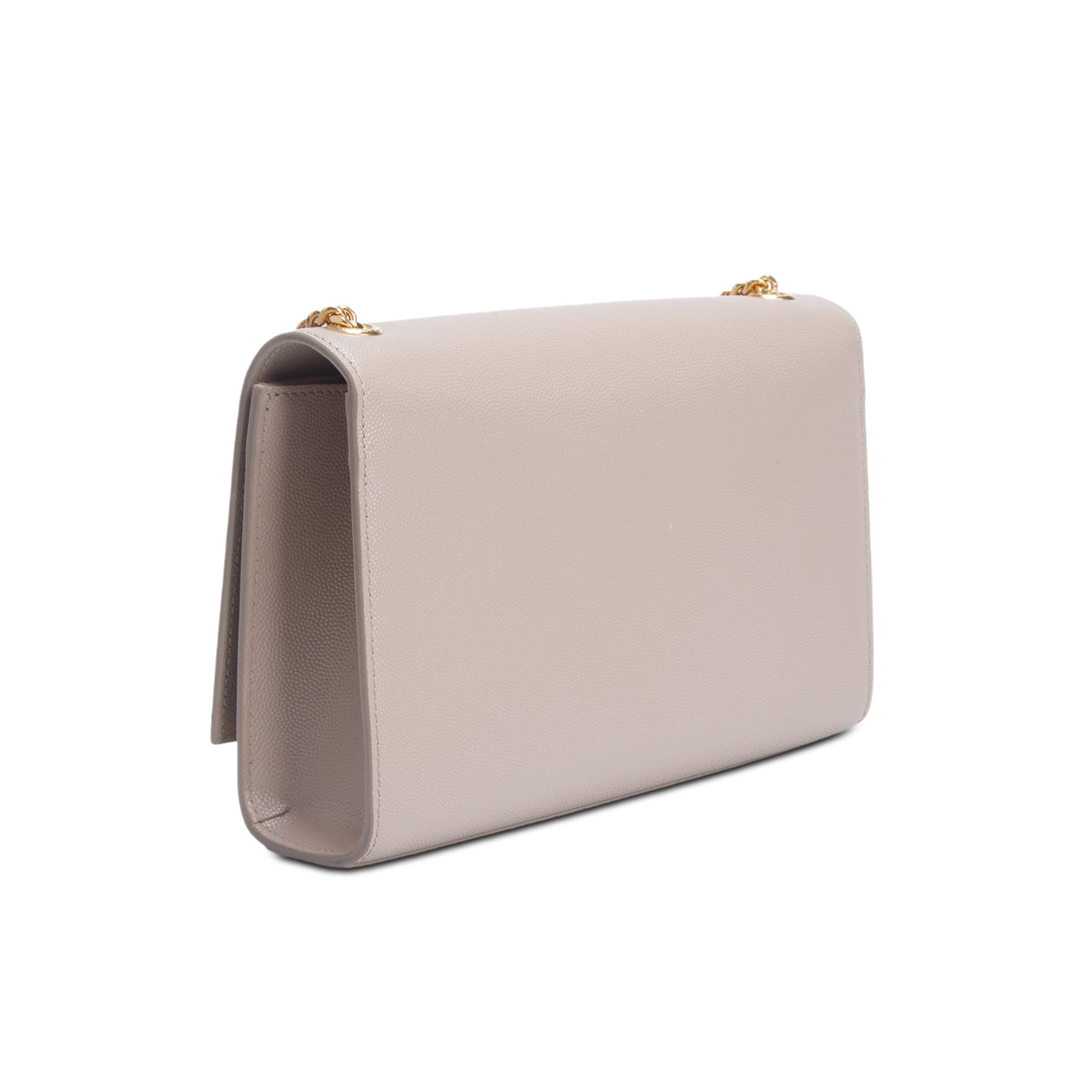 Saint Laurent 2022 Brown Grain De Poudre Medium Kate Bag w/ Box
