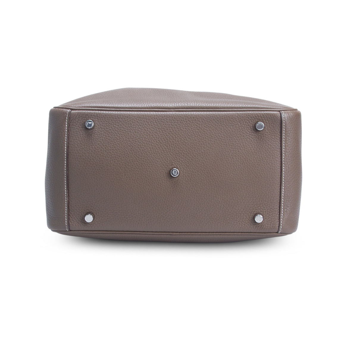 Hermes Etoupe Clemence Leather Lindy 30