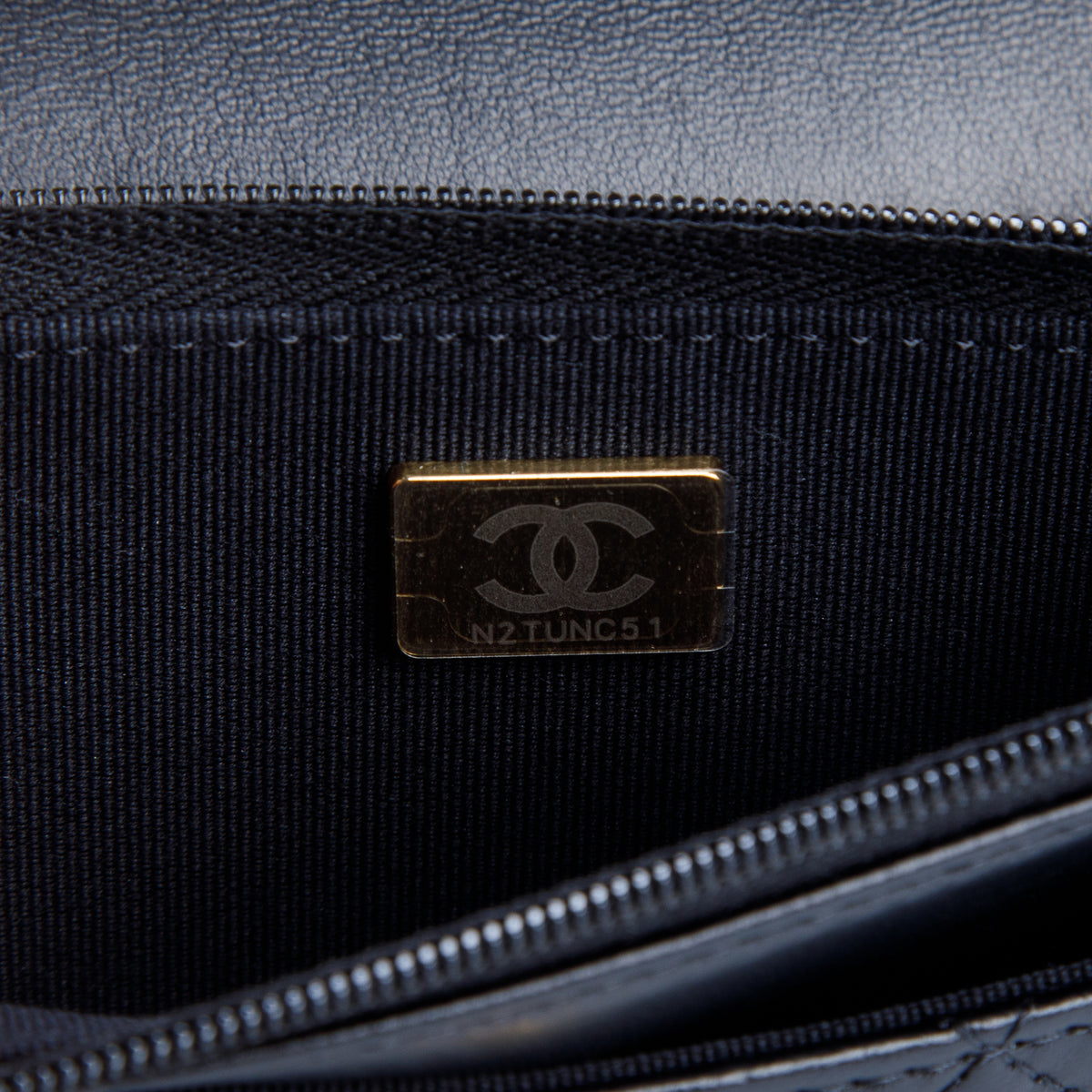 Chanel 2026 Black Quilted Lambskin Wallet On Chain w/ Box & Receipt
