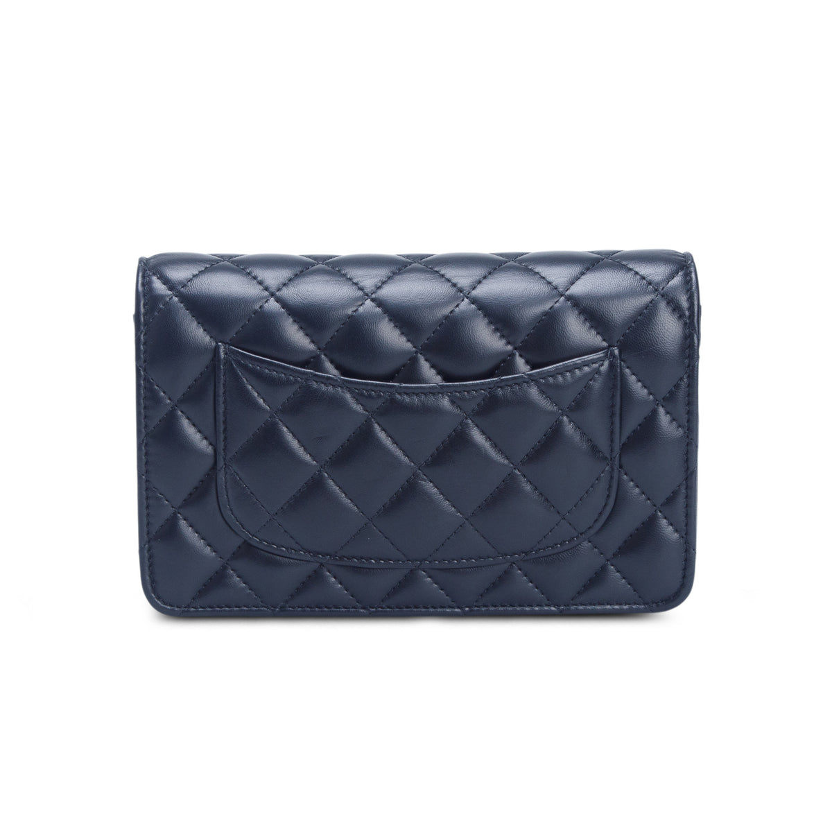 Chanel 2026 Black Quilted Lambskin Wallet On Chain w/ Box & Receipt