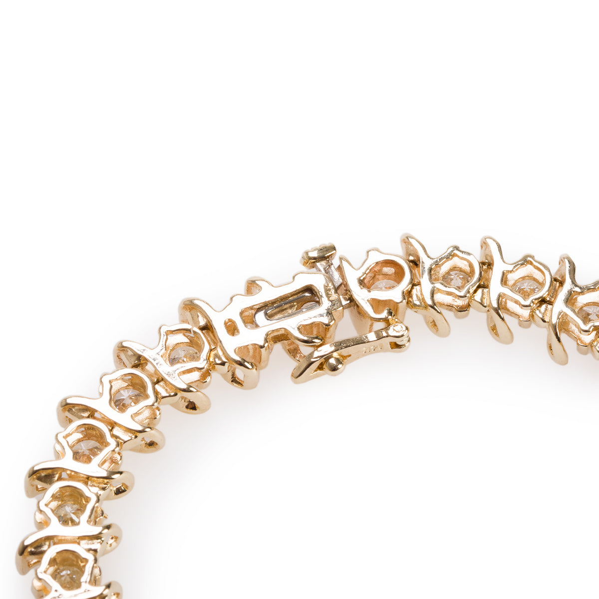 14k Yellow Gold 9.49 tcw. Diamond Tennis Bracelet