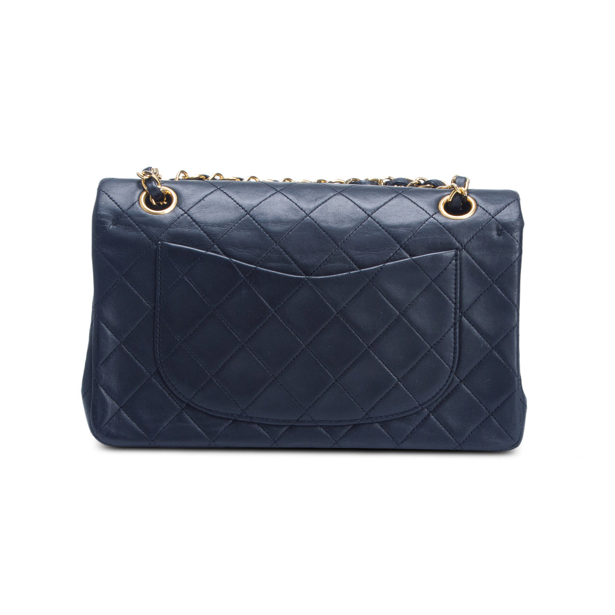 Chanel Vintage Black Lambskin Classic Small Double Flap Bag