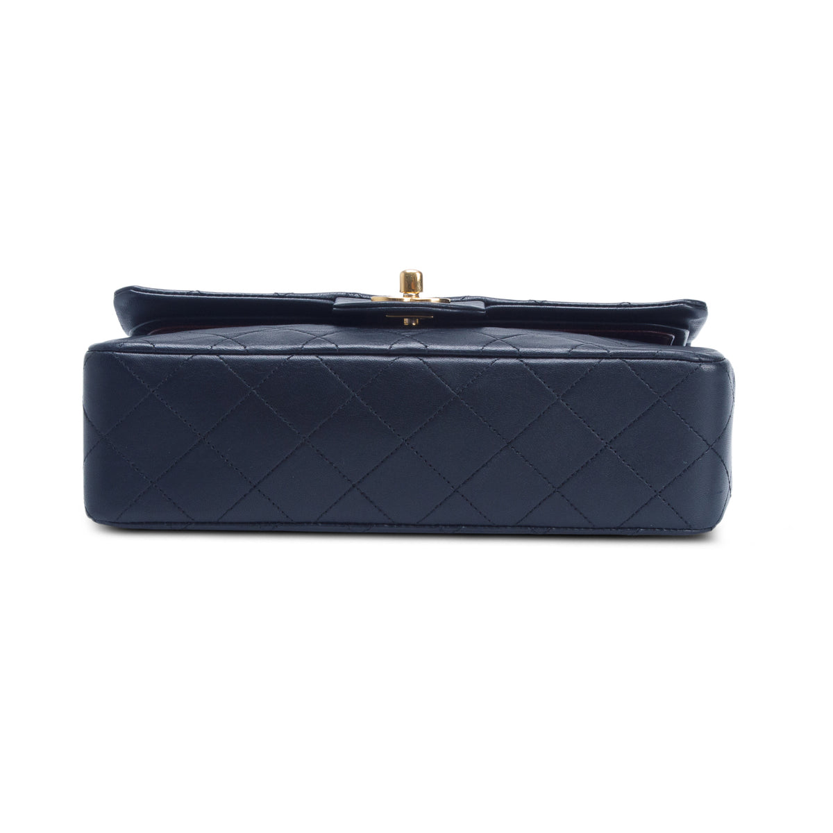 Chanel Vintage Black Lambskin Classic Small Double Flap Bag