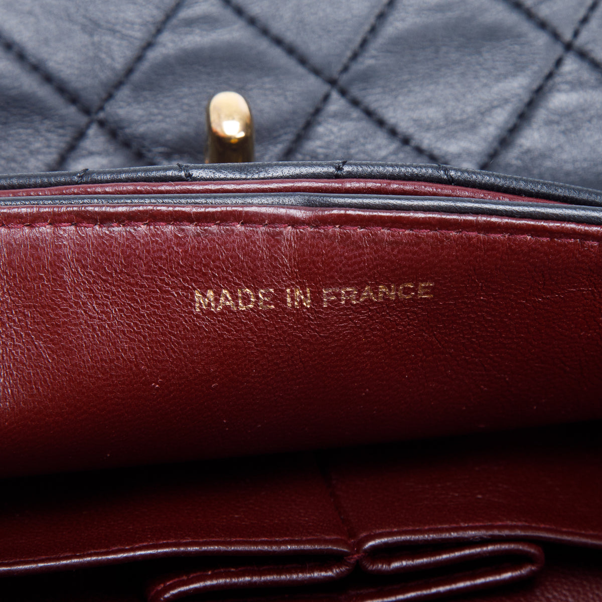 Chanel Vintage Black Lambskin Classic Small Double Flap Bag