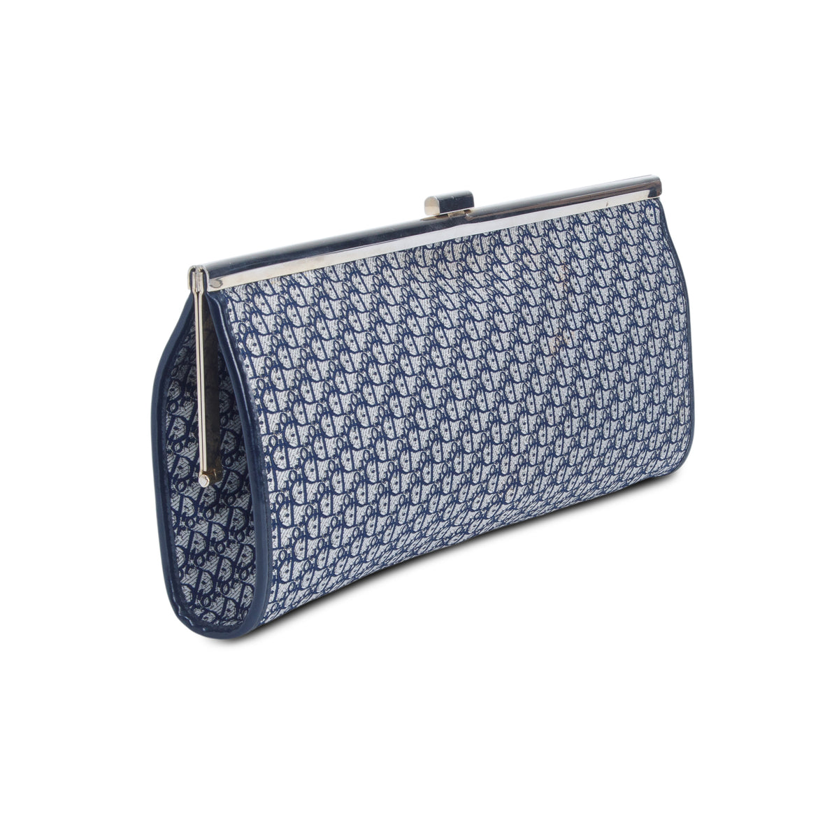 Christian Dior Vintage Monogram Trotter Canvas Clutch