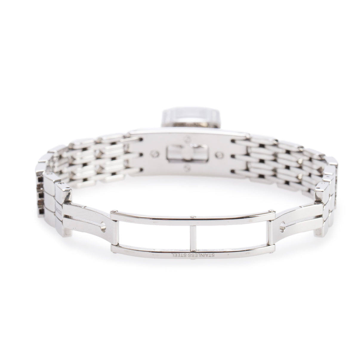 Hermes 2026 Stainless Steel Diamond Kelly Watch, Mini Model, 16 MM w/ Box & Papers