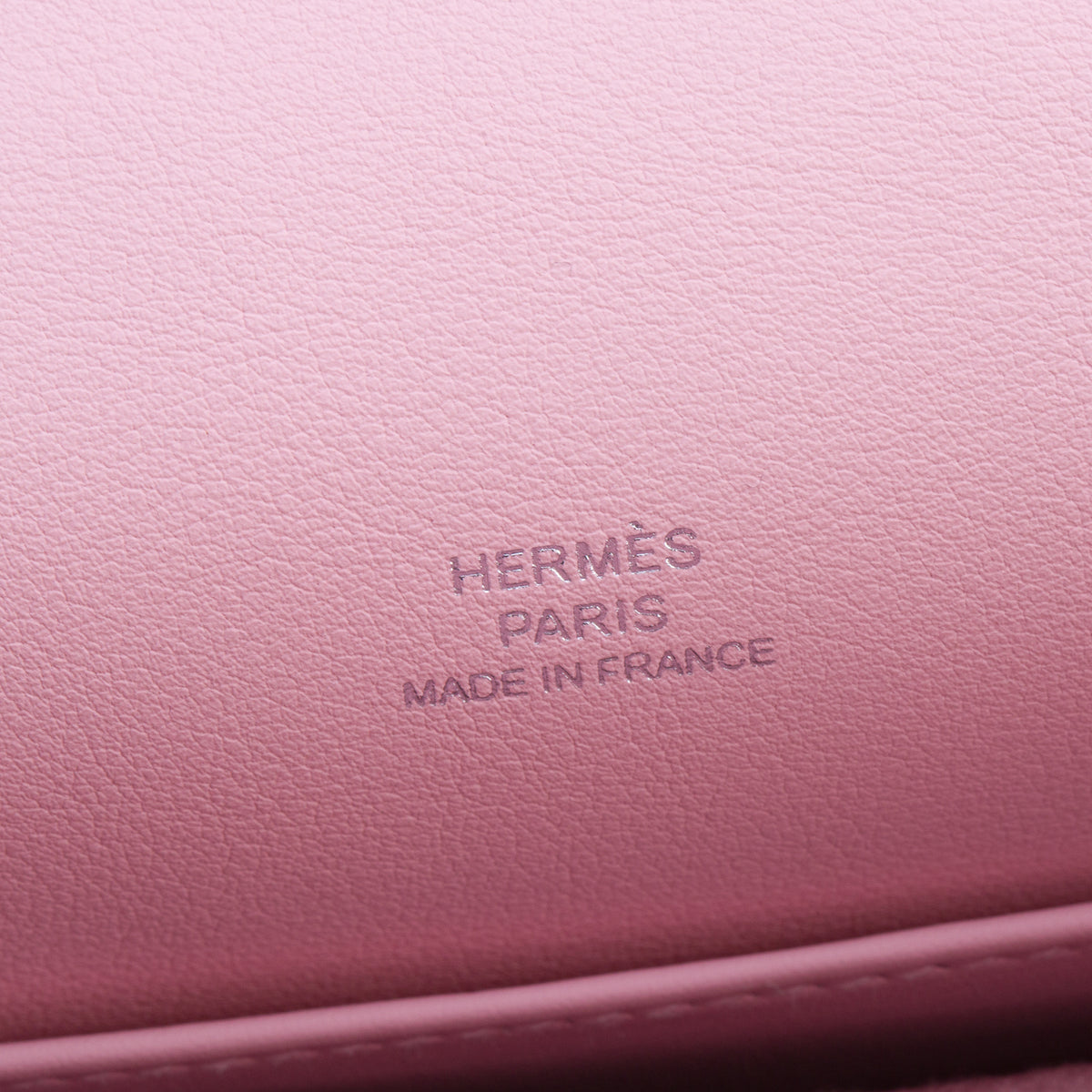 Hermes 2025 Rose Sakura Swift Leather Kelly Pochette Clutch w/ Box