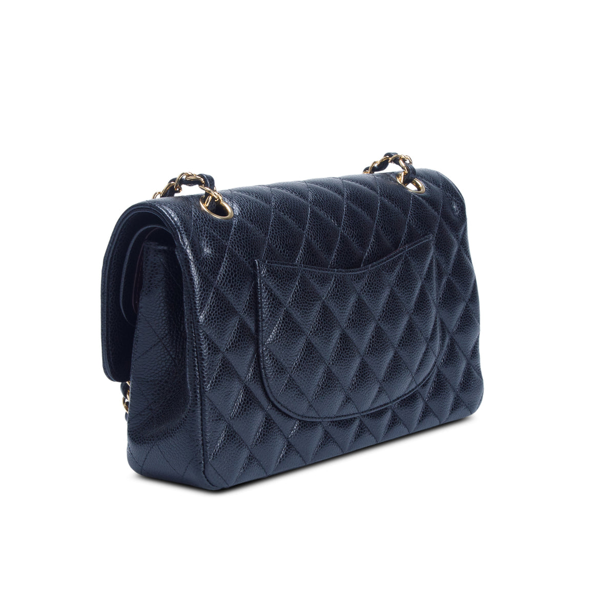 Chanel Black Caviar Quilted Medium Double Flap Bag w/ Box, Receipt & Authenticity Card