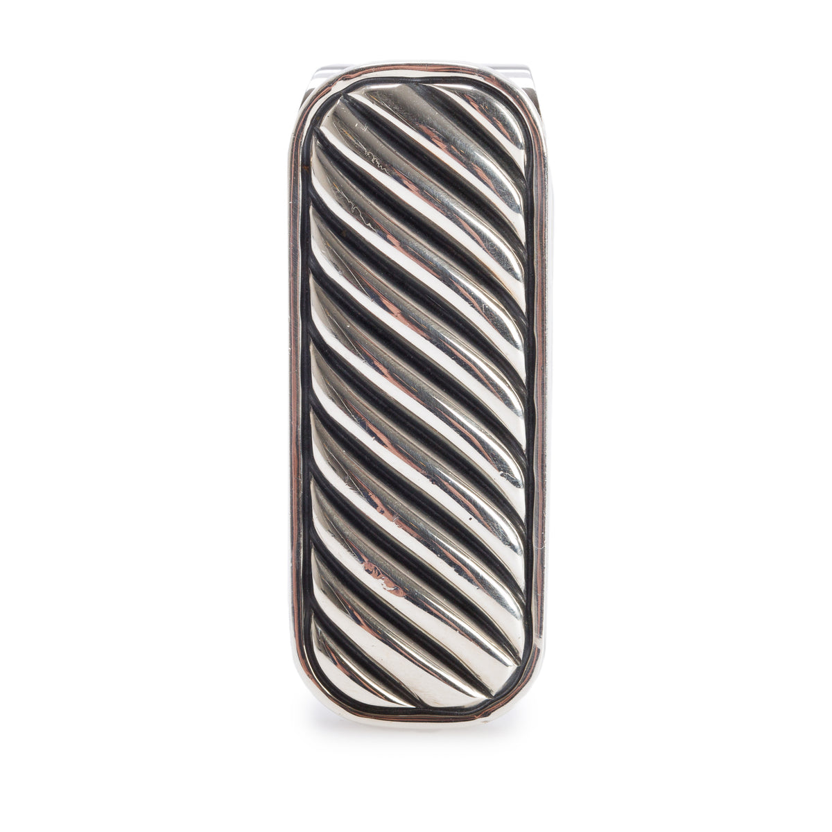 David Yurman Sterling Silver & Stainless Steel Cable Money Clip