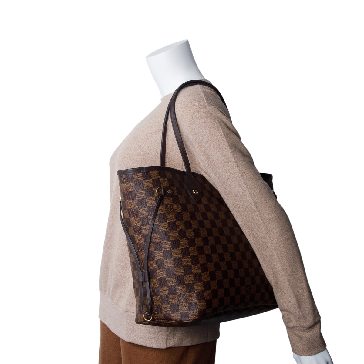 Louis Vuitton Damier Ebene Neverfull MM w/ Pouch