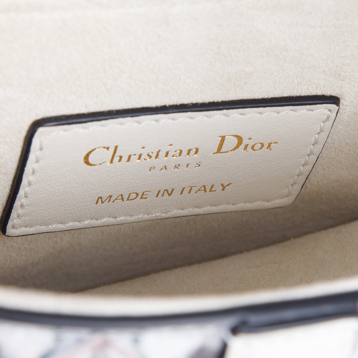 Christian Dior Multicolor Calfskin Kaleidiorscopic Mini Saddle Bag w/ Box &