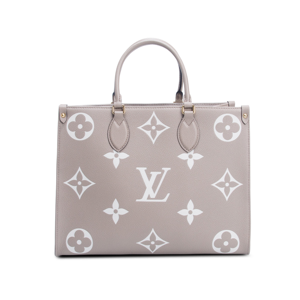 Louis Vuitton Beige Empreinte Monogram Giant OnTheGo MM Tote