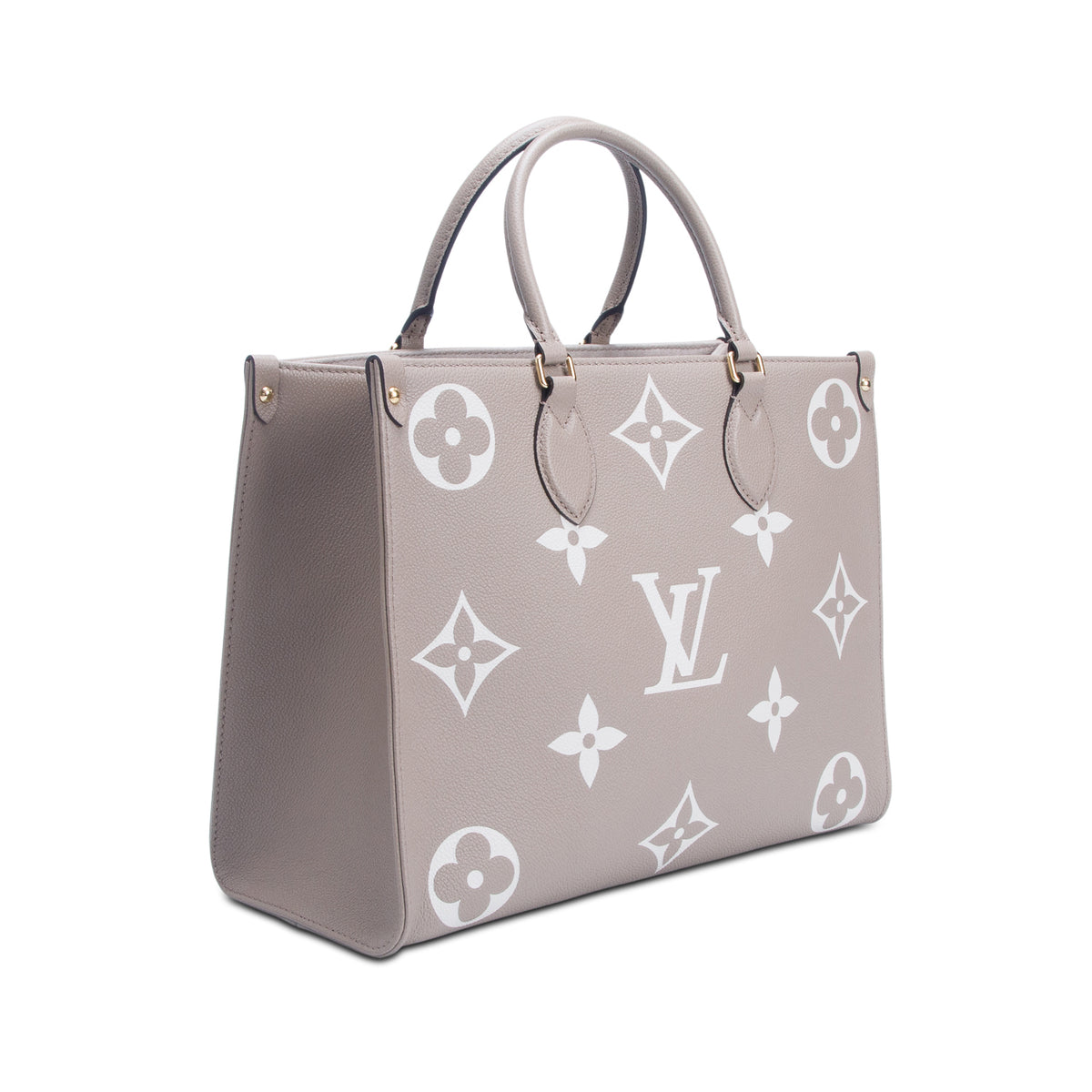 Louis Vuitton Beige Empreinte Monogram Giant OnTheGo MM Tote