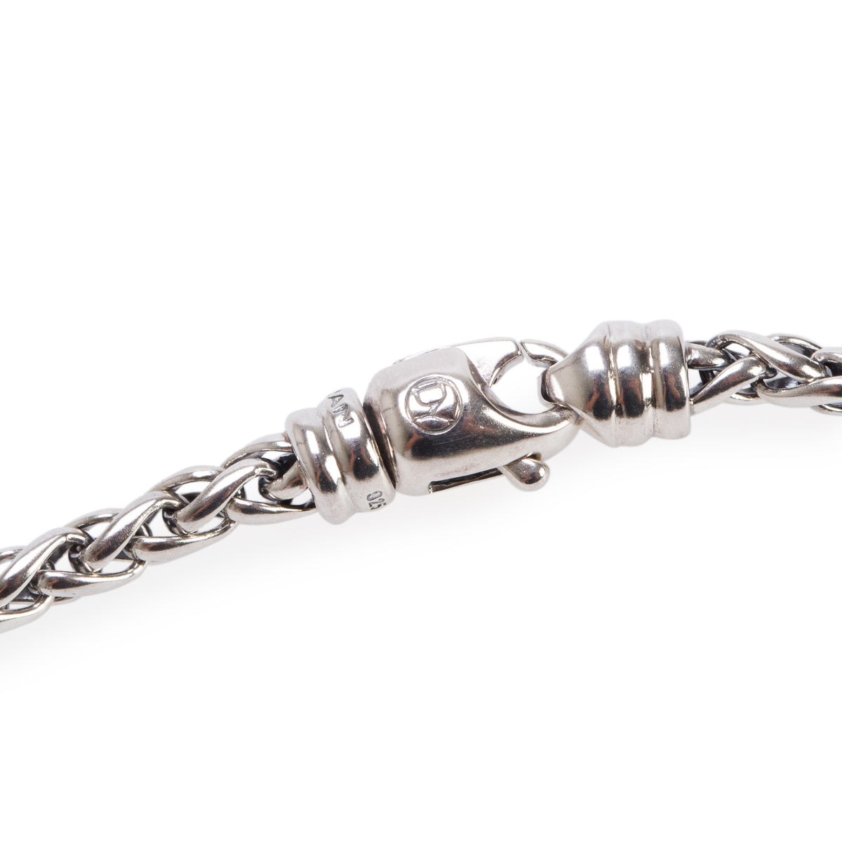David Yurman Sterling Silver Black Onyx & Diamond Albion Pendant Necklace