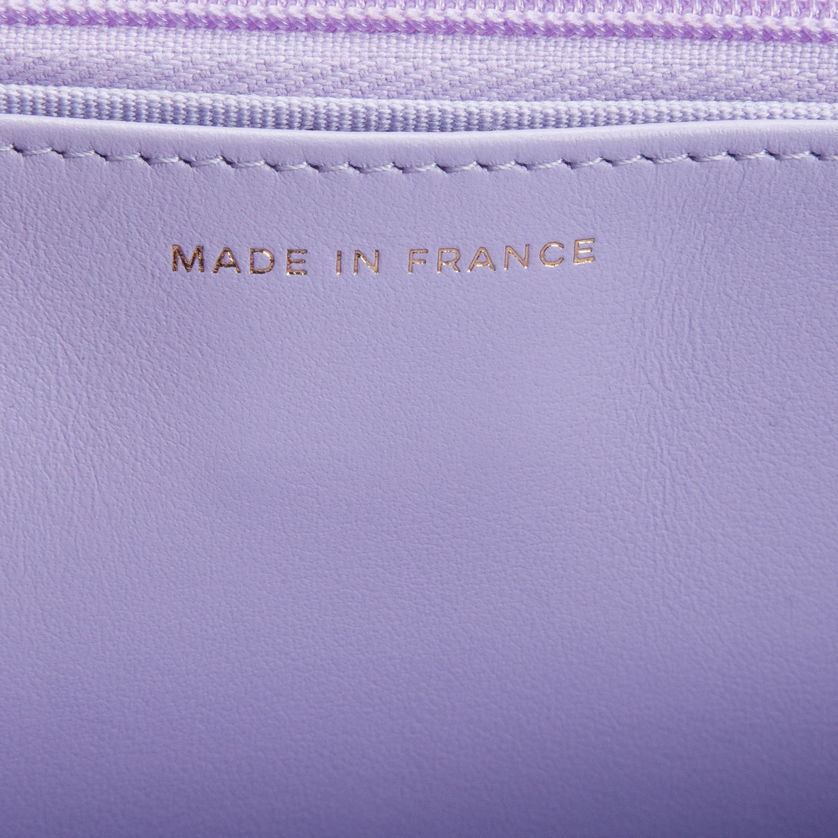 Chanel Purple Lambskin Quilted Leather CC Pearl Crush Wallet on Chain