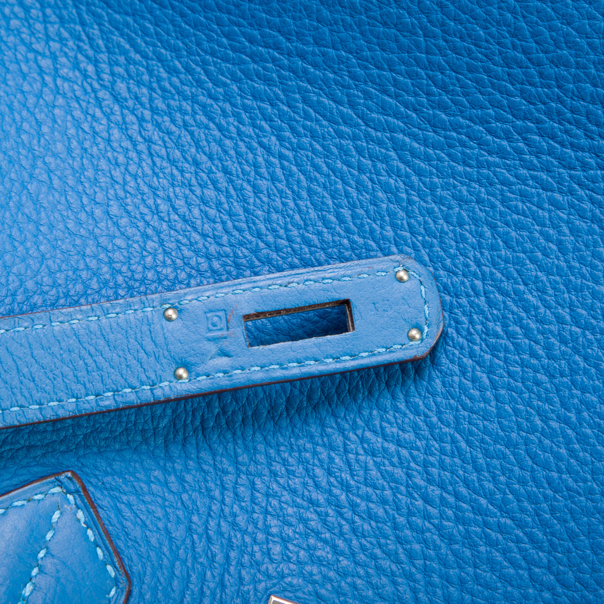 Hermes Bleu Taurillon Clemence Birkin 35