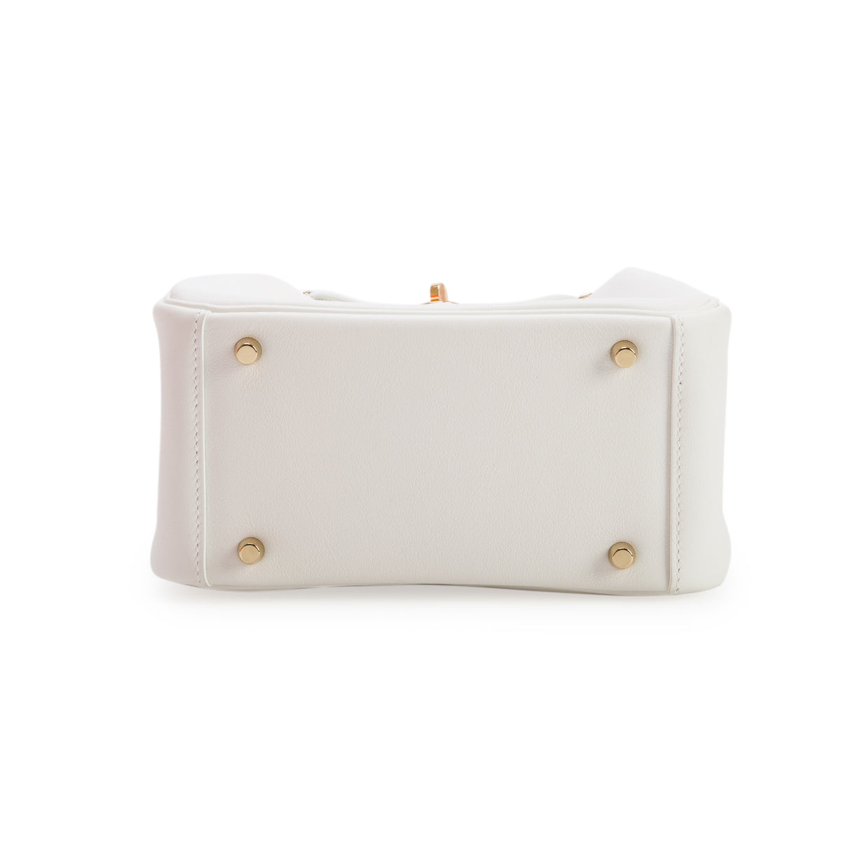 Hermes 2023 Blanc Swift Leather Lindy Mini 20 w/ Box