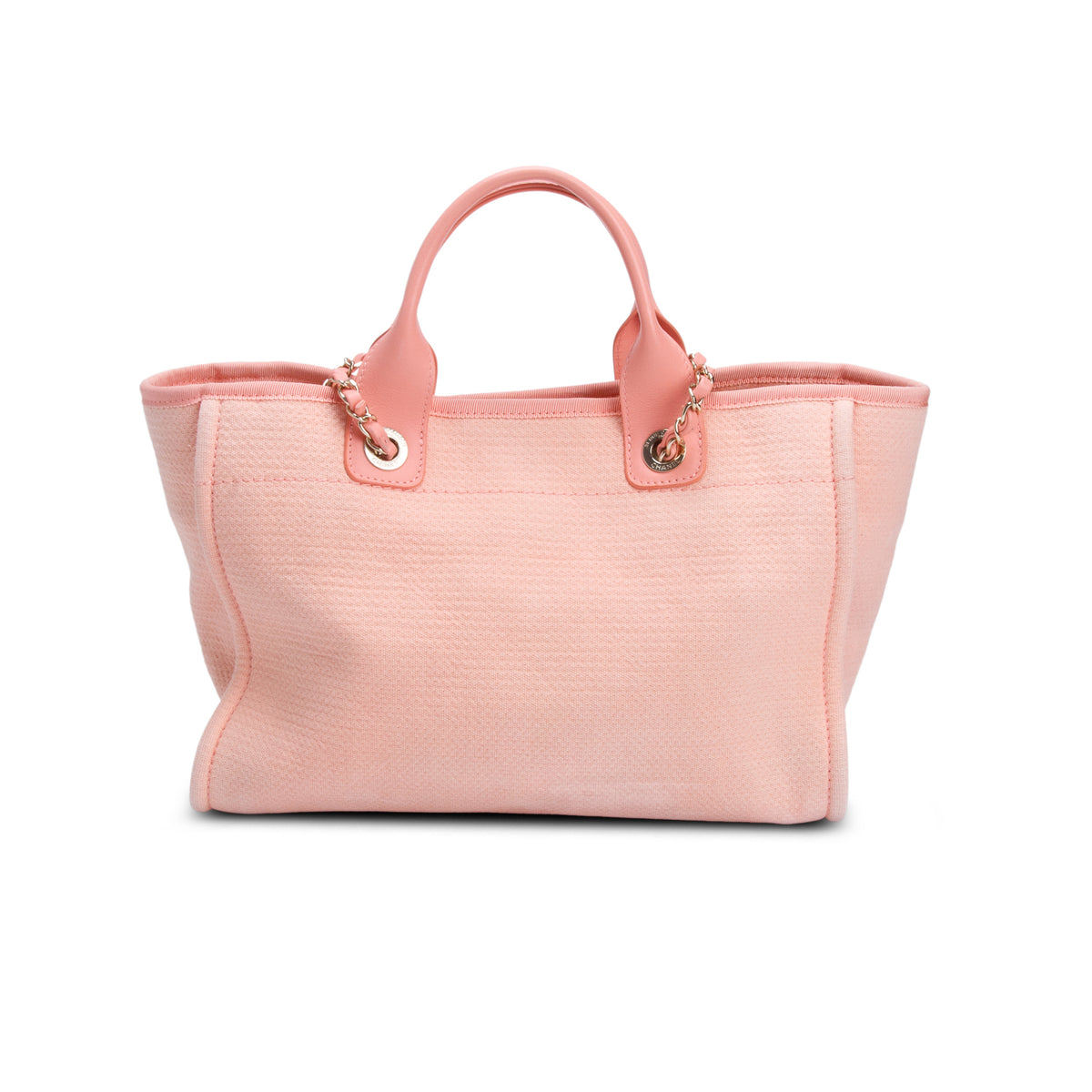 Chanel Pink Mixed Fibers Small Deauville Tote