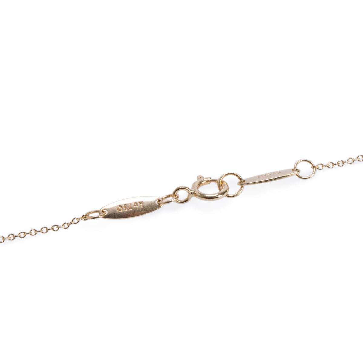 Tiffany & Co. Elsa Peretti 18k Yellow Gold 6.5 MM Mini Bean Pendant Necklace w/ Box