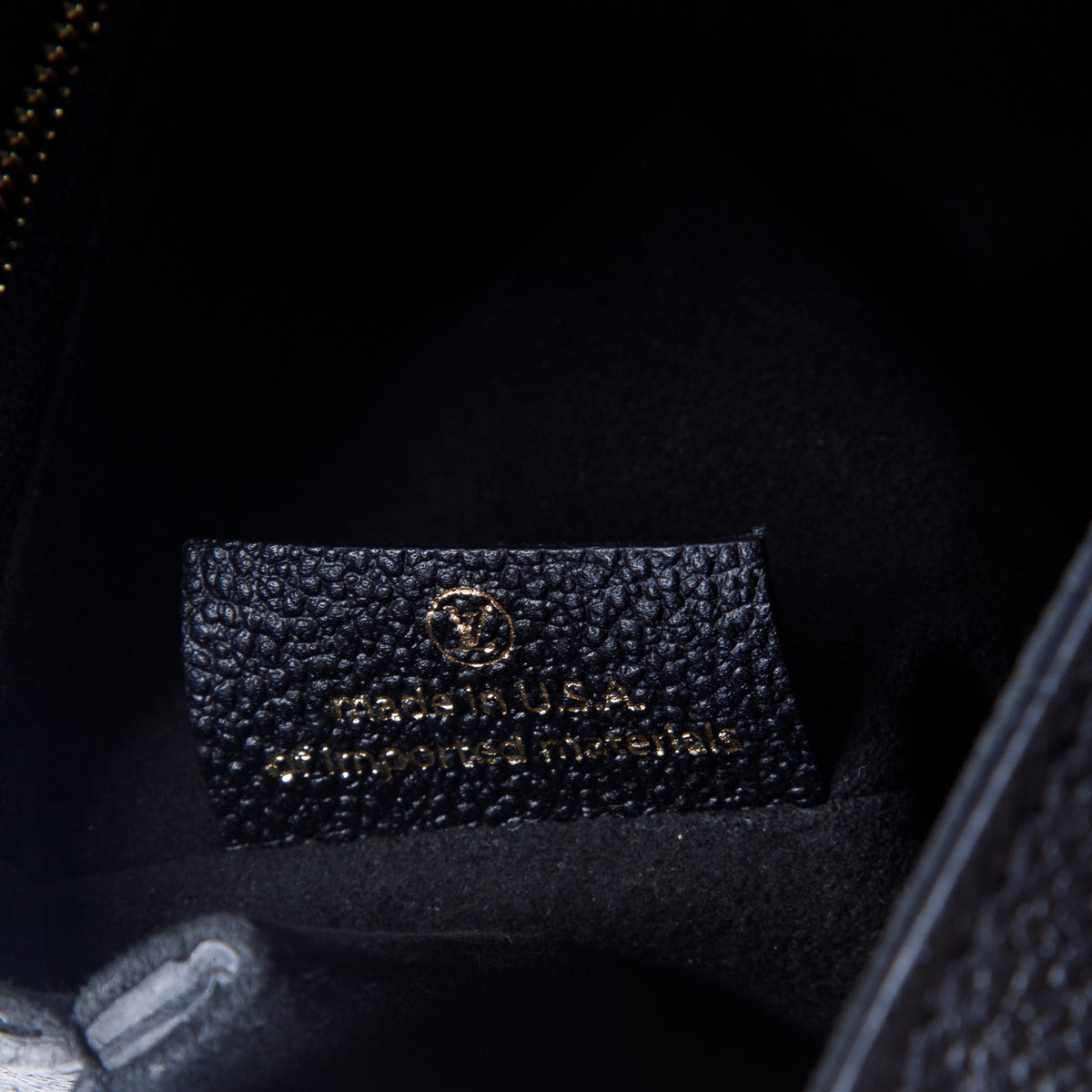 Louis Vuitton Black Monogram Empreinte Leather Vavin PM