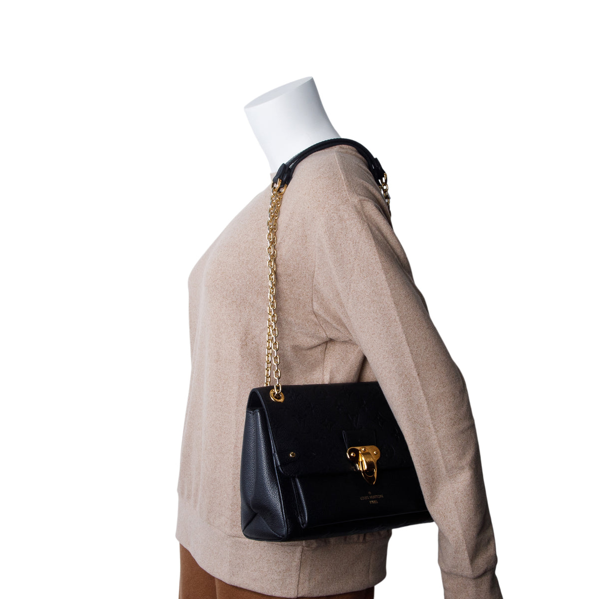 Louis Vuitton Black Monogram Empreinte Leather Vavin PM