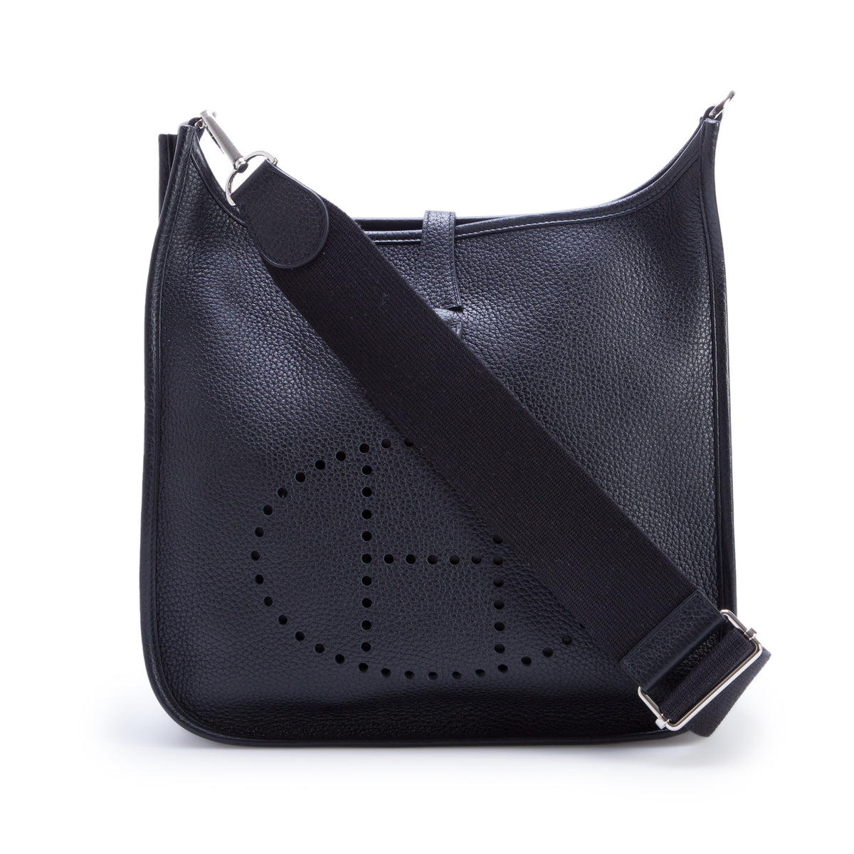 Hermes Noir Taurillon Clemence Evelyne III 29 Bag