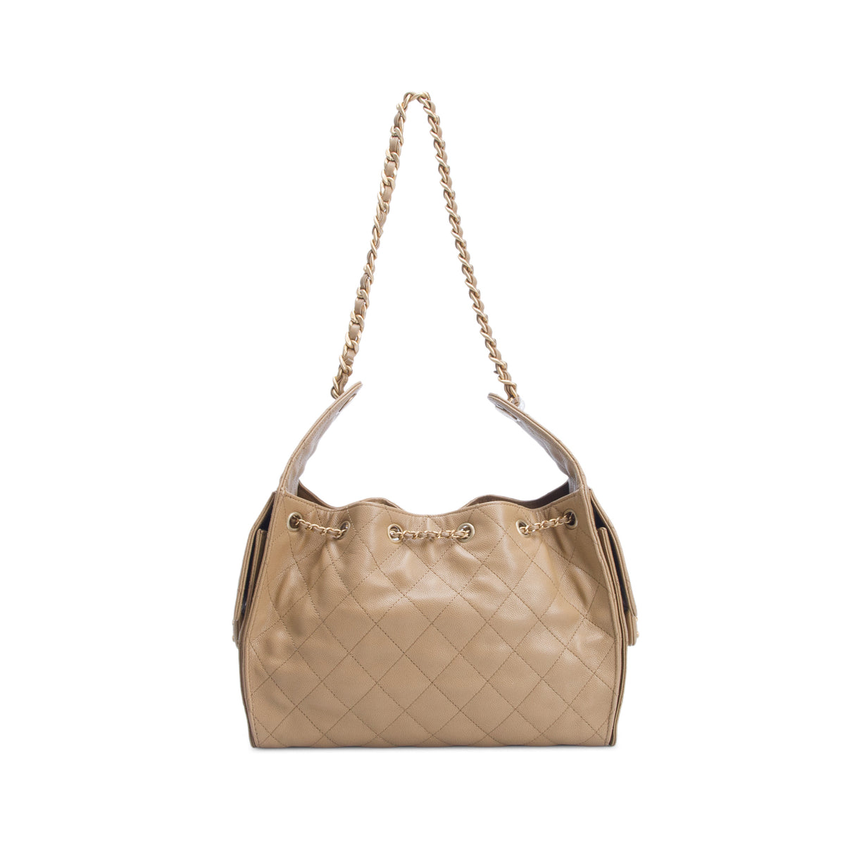 Chanel Brown Caviar Quilted Small Chanel 25 Handbag