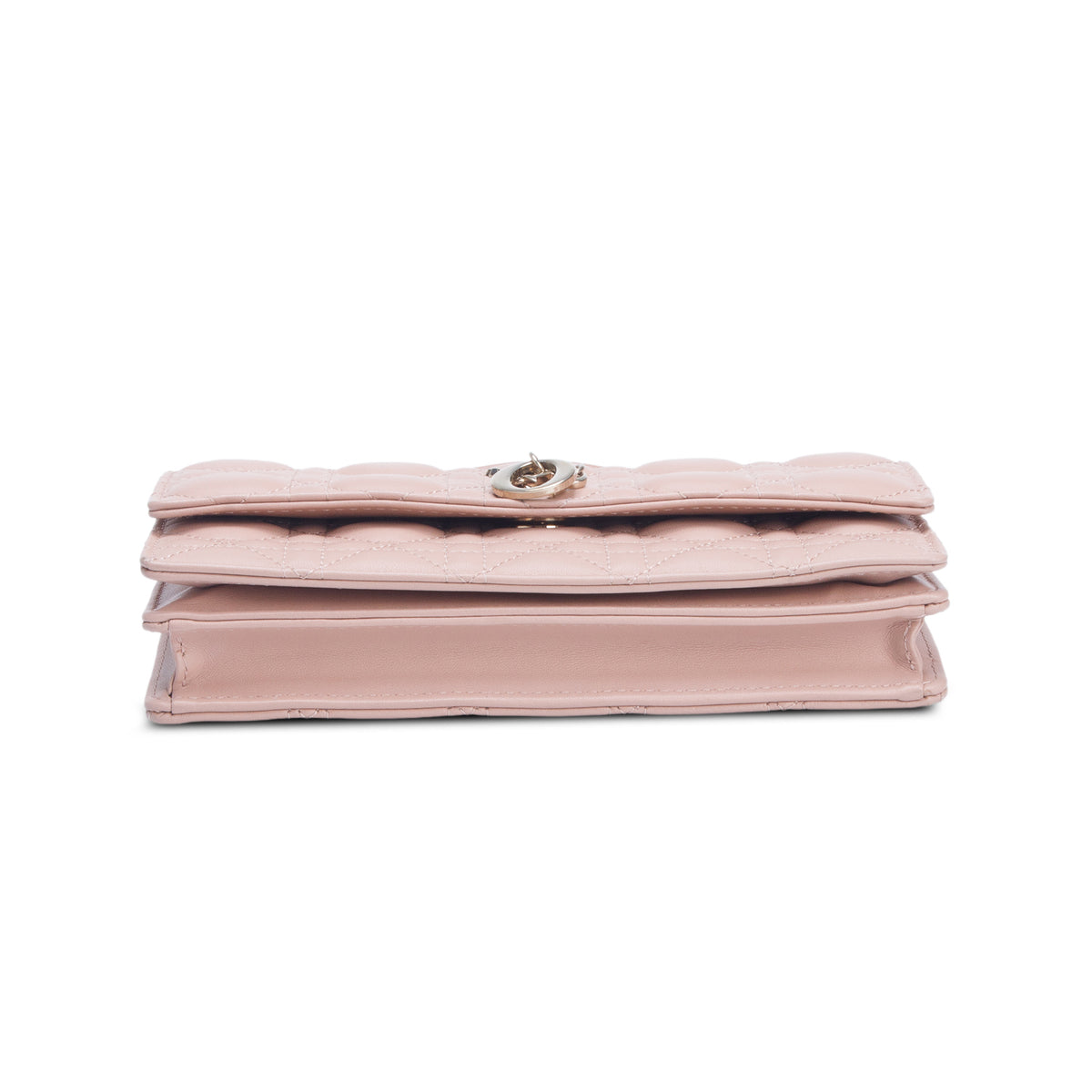 Christian Dior 2023 Pink Lambskin Leather Cannage Mini My Dior Bag w/ Chain